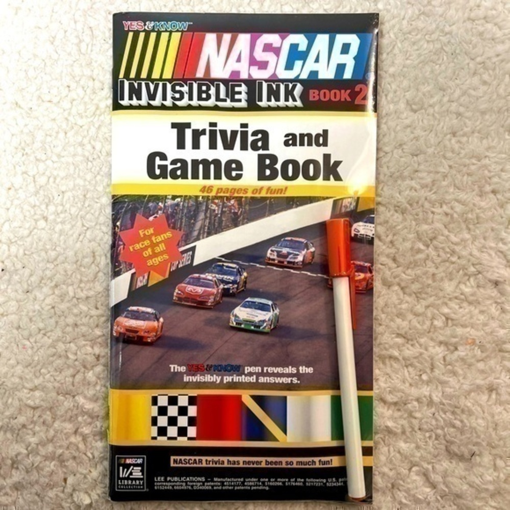 "NASCAR" Invisible Ink Trivia & Game Booklet